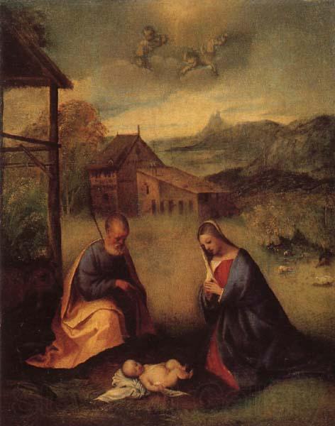Girolamo Romanino Adoration of the Christ Norge oil painting art